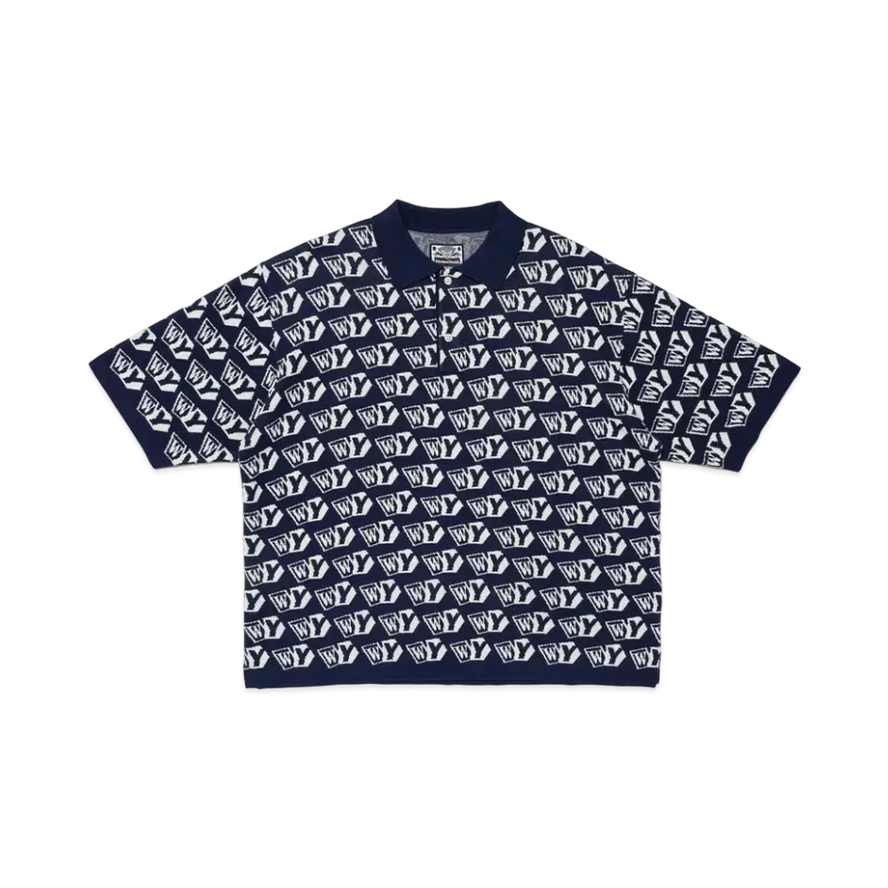 Wasted Youth Knit Polo S/S "Navy" / VERDY