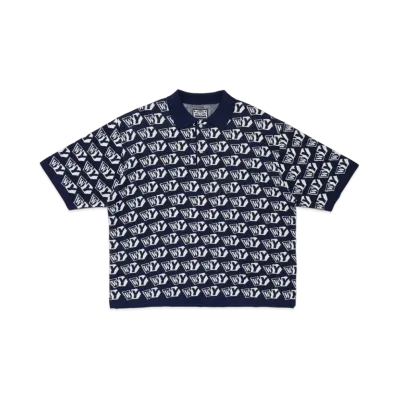 Wasted Youth Knit Polo S/S "Navy" / VERDY