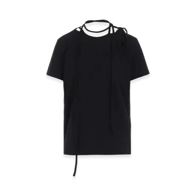Yohji Yamamoto Cotton Single Jersey R-Binder Short Slv T "Black"