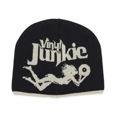 HYSTERIC GLAMOUR Vinyl Junkie Knit Cap "Black"