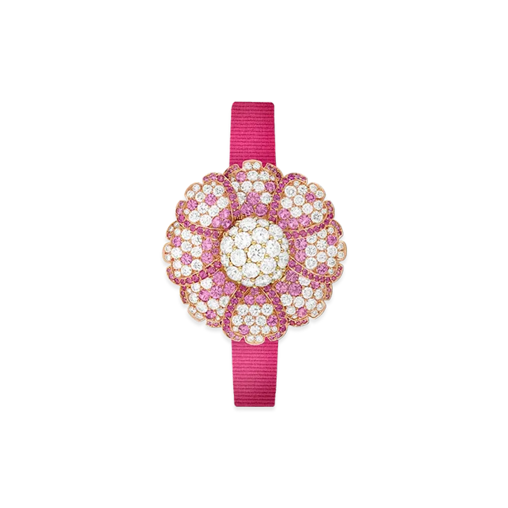 Van Cleef & Arpels Primrose Secret watch "18K Yellow gold/Sapphire/Diamond"