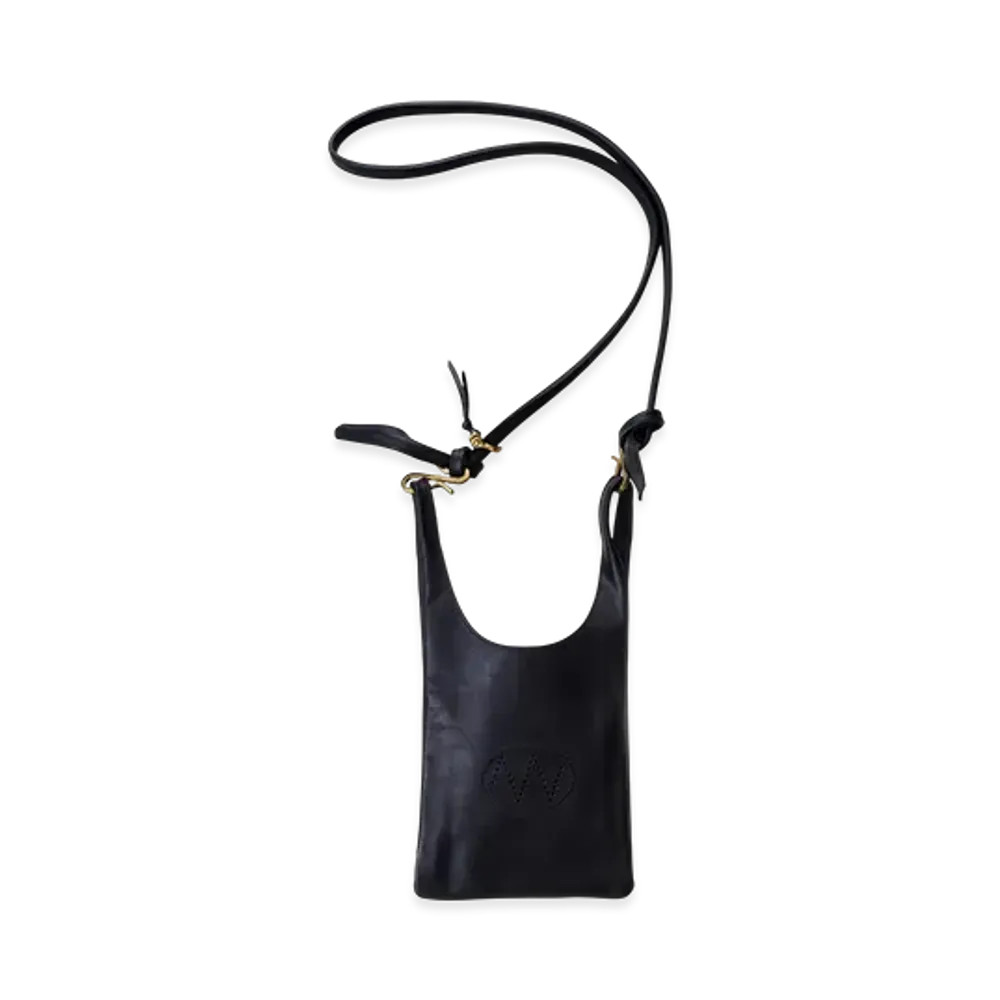 NICENESS Lowe.H.H - Petit Oiled Horse NN Shoulder Bag - Small "Black"