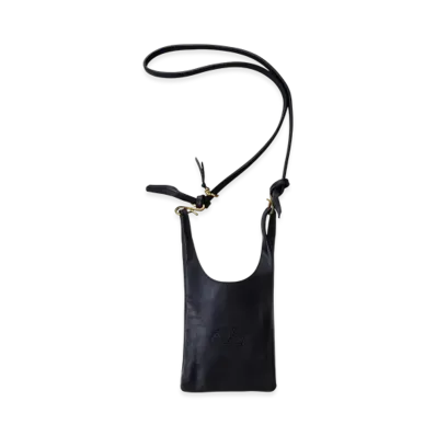 NICENESS Lowe.H.H - Petit Oiled Horse NN Shoulder Bag - Small "Black"