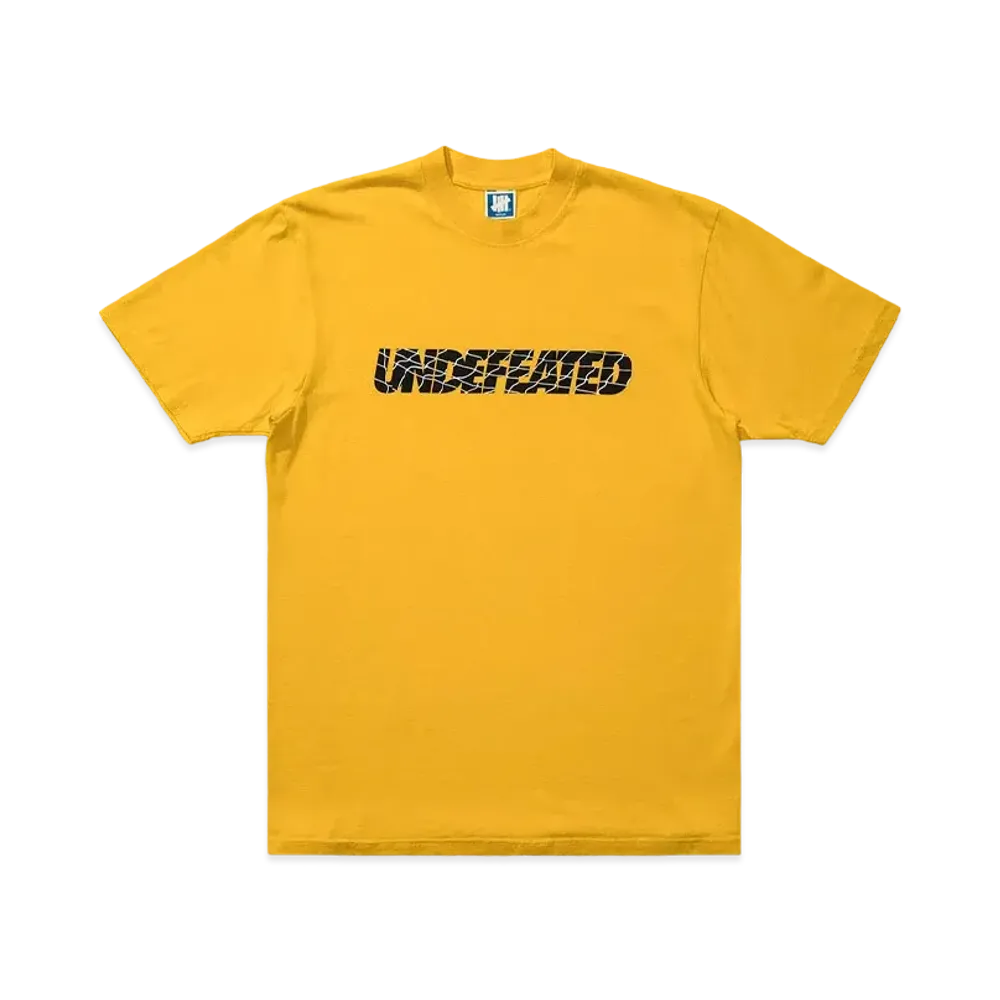 UNDEFEATED NET LOGO S/S TEE - 80252 "Yellow"