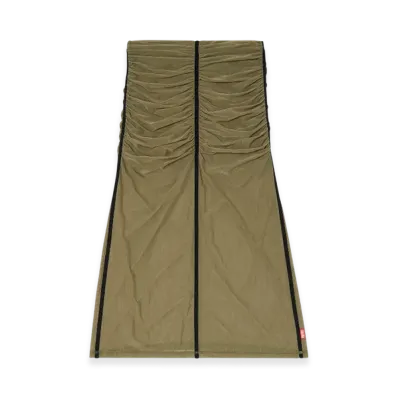 Diesel O-Ira Gathered Stretch Skirt "Olive Green"