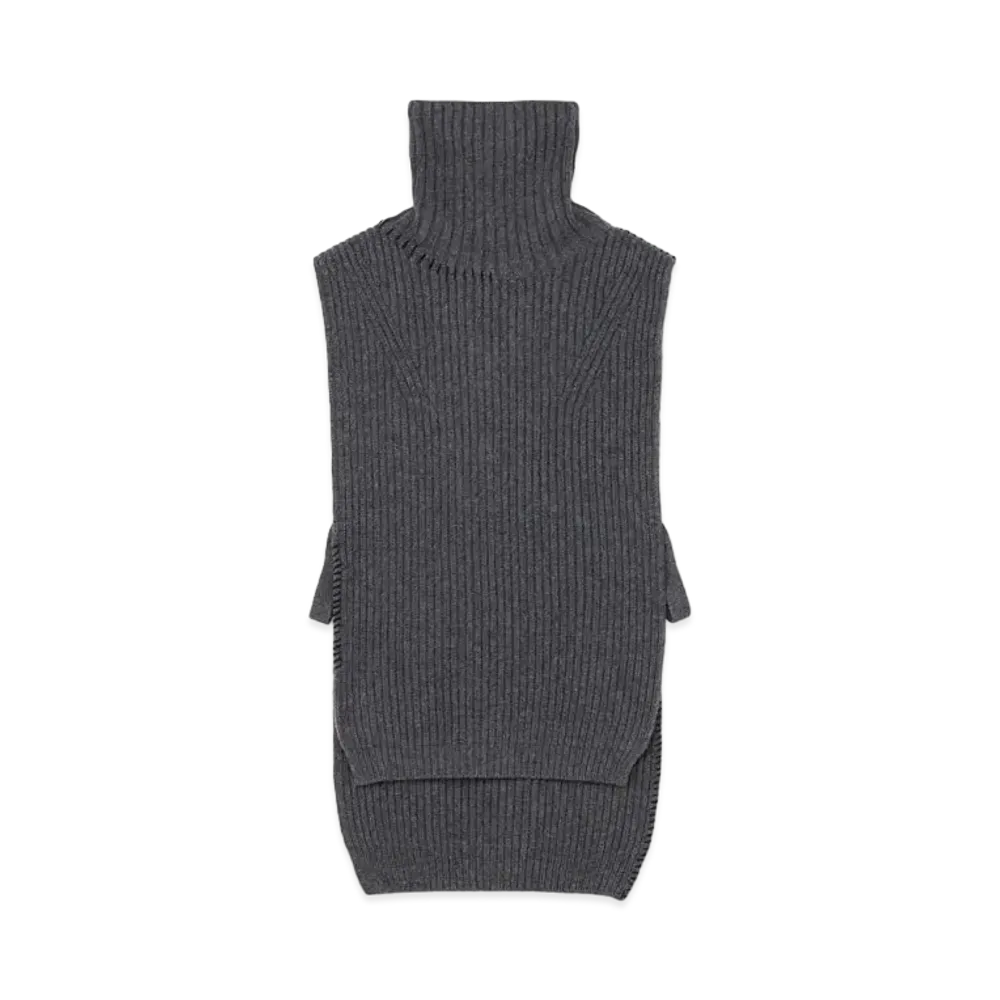 Yohji Yamamoto Y's SMOOTH LAMB LADDAER STITCH WEARABLE "Grey"