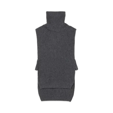Yohji Yamamoto Y's SMOOTH LAMB LADDAER STITCH WEARABLE "Grey"