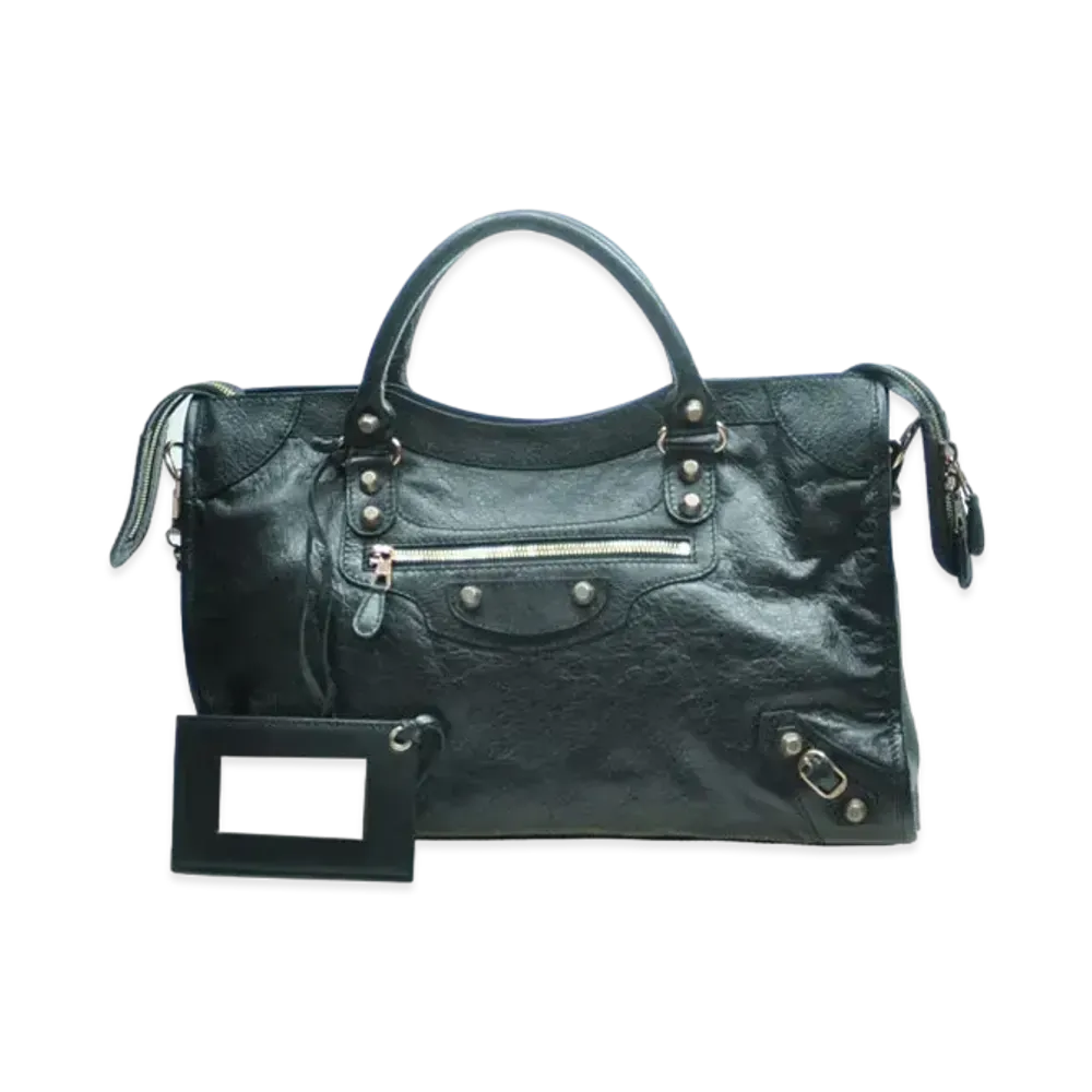 BALENCIAGA Handbag Lambskin "Black"