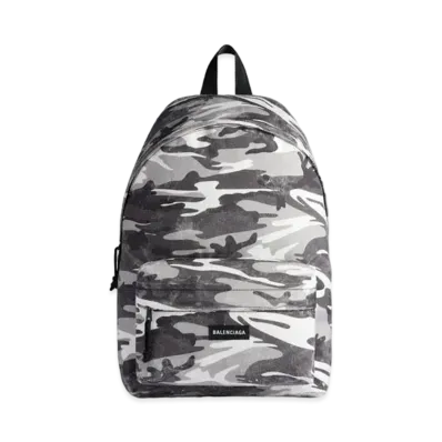BALENCIAGA Explorer Camo Print Backpack "Grey"