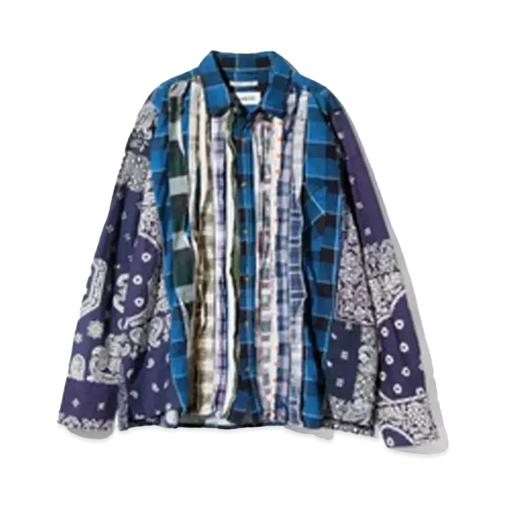 Needles x MIYAGIHIDETAKA Ribbon Wide Shirt - Flannel + Bandana "Type 6"