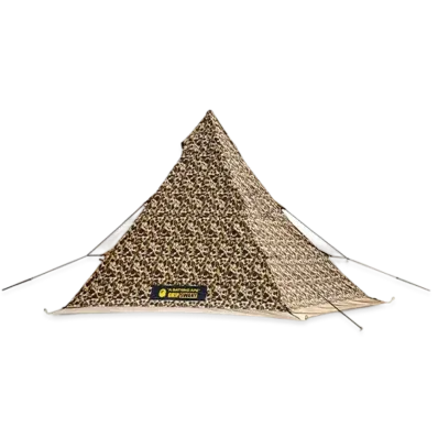A BATHING APE x GRIP SWANY Camo Fireproof Mother Tent "Beige"