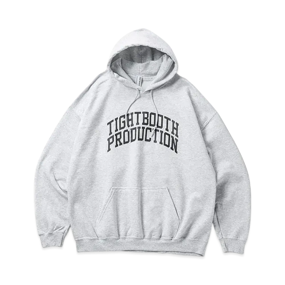 TIGHTBOOTH College Hooded Sweat Shirt "Ash"