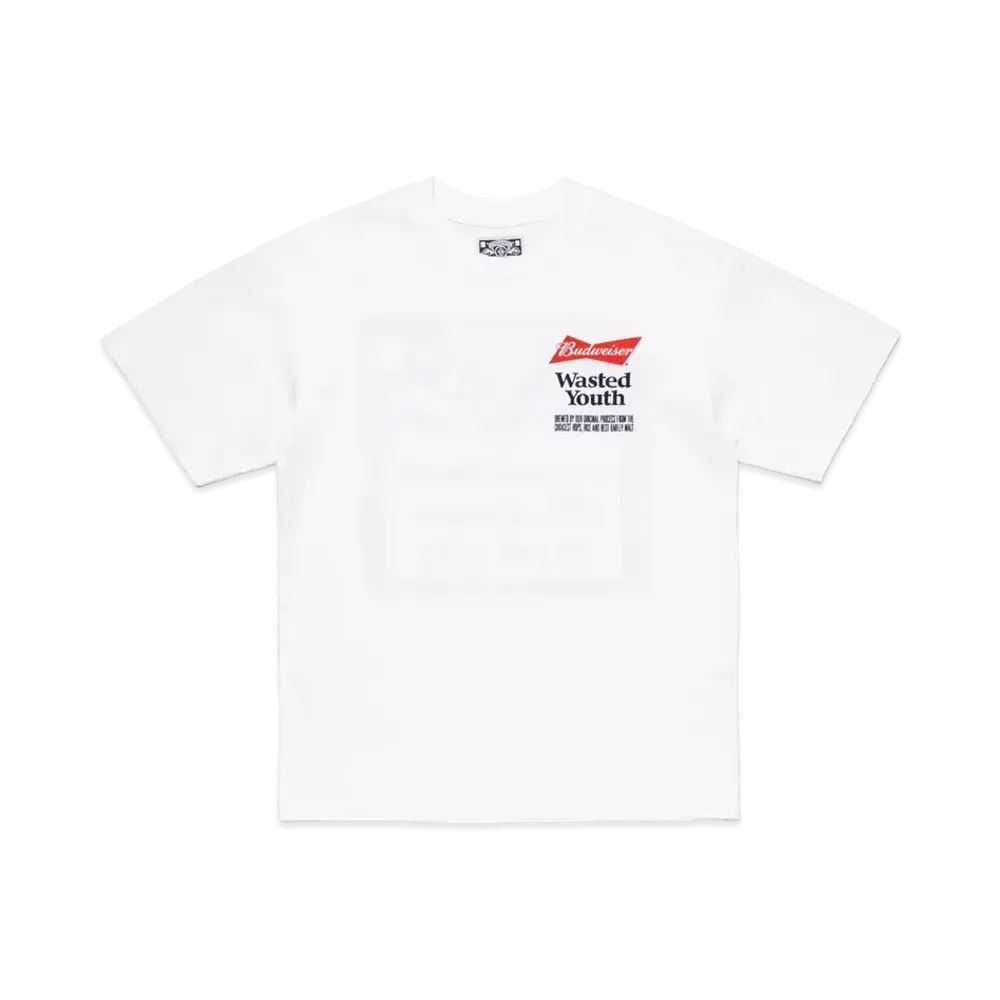 Wasted Youth x Budweiser Budweiser T-shirt "White" / VERDY
