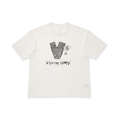 visvim Jumbo Tee S/S V Crash "Off White"
