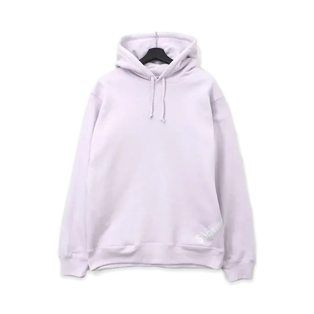 Supreme Corner Label Hooded Sweatshirt "Ligth Purple"