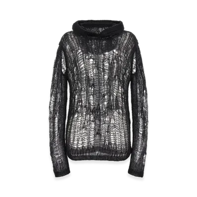 Rick Owens Women's Spider Hoodie' Hooded Sweater "Black"