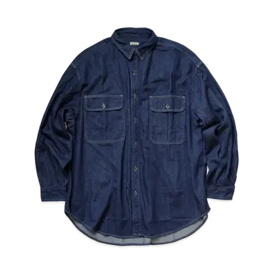 KAPITAL 8OZ DENIM GRANDE WORKSHIRT "Indigo"