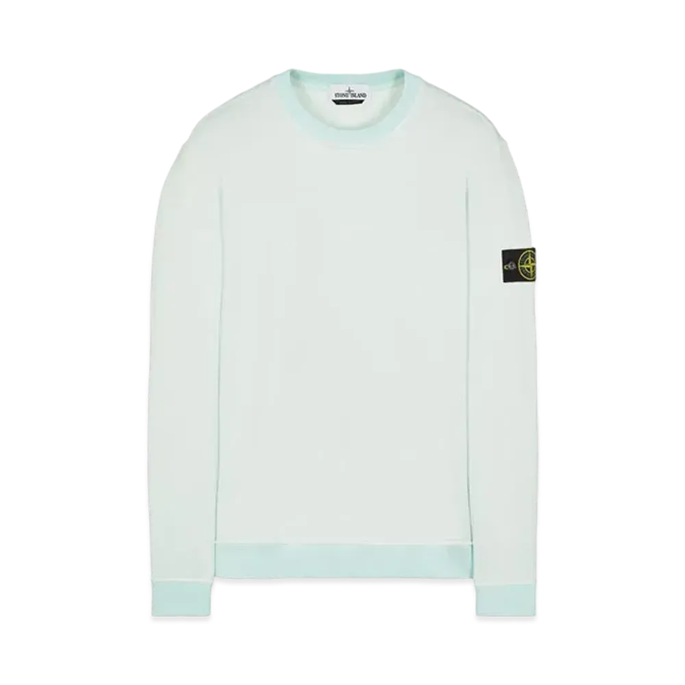 Stone Island 63547 COTTON NYLON FLEECE "Light Green"