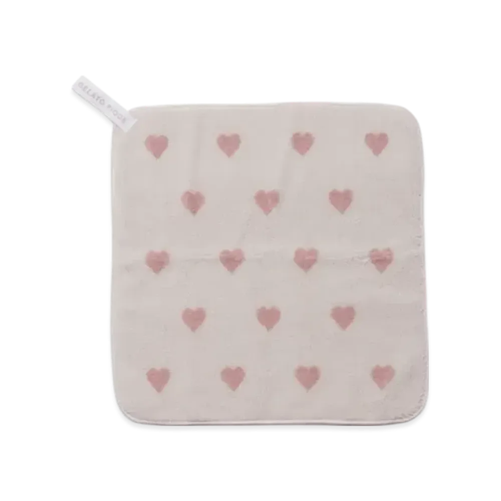 GELATO PIQUE Heart Looped Towel "Pink"