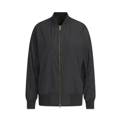 adidas College Loose Fit Bomber Jacket "Black"