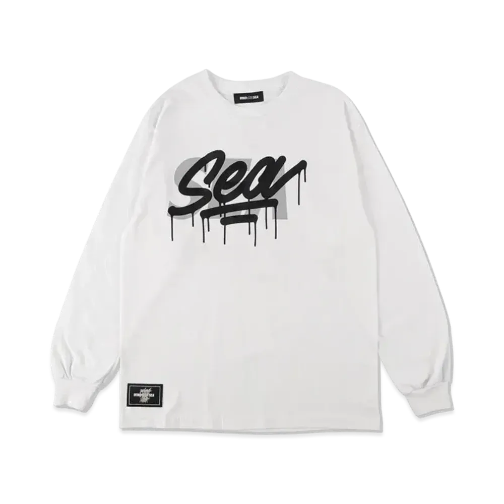 WIND AND SEA X IT'S A LIVING L/S T-SHIRT "White"