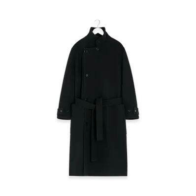 LEMAIRE Women's Wrap Coat "Black"