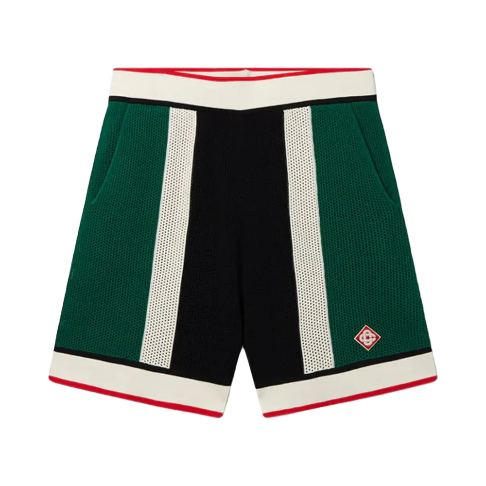 Casablanca Striped Mesh Shorts "Multi"
