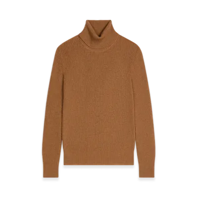 DRIES VAN NOTEN Wool Rib Sweater "Brown"