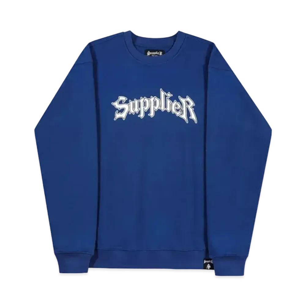 SUPPLIER Iron Logo Crewneck "Blue"