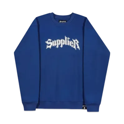 SUPPLIER Iron Logo Crewneck "Blue"