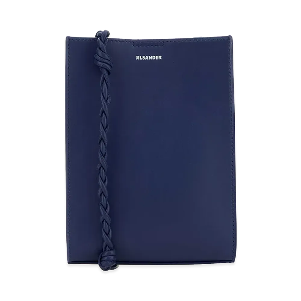 Jil Sander Women's Leather Small Tangle Shoulder Bag "Navy Blue"