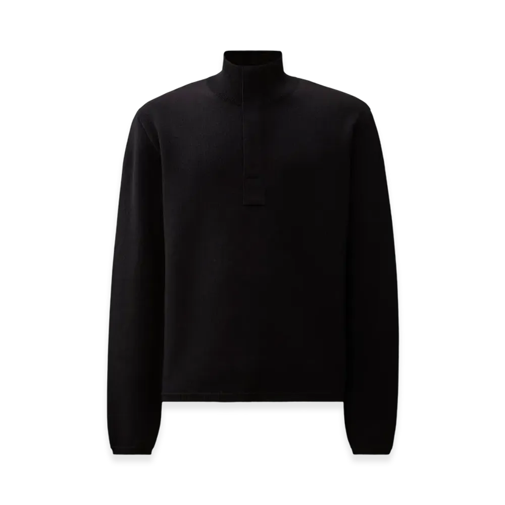 C.P. Company x OUR LEGACY WORK SHOP Benodet Wool Half Zip Sweater "Total Eclipse Blue"