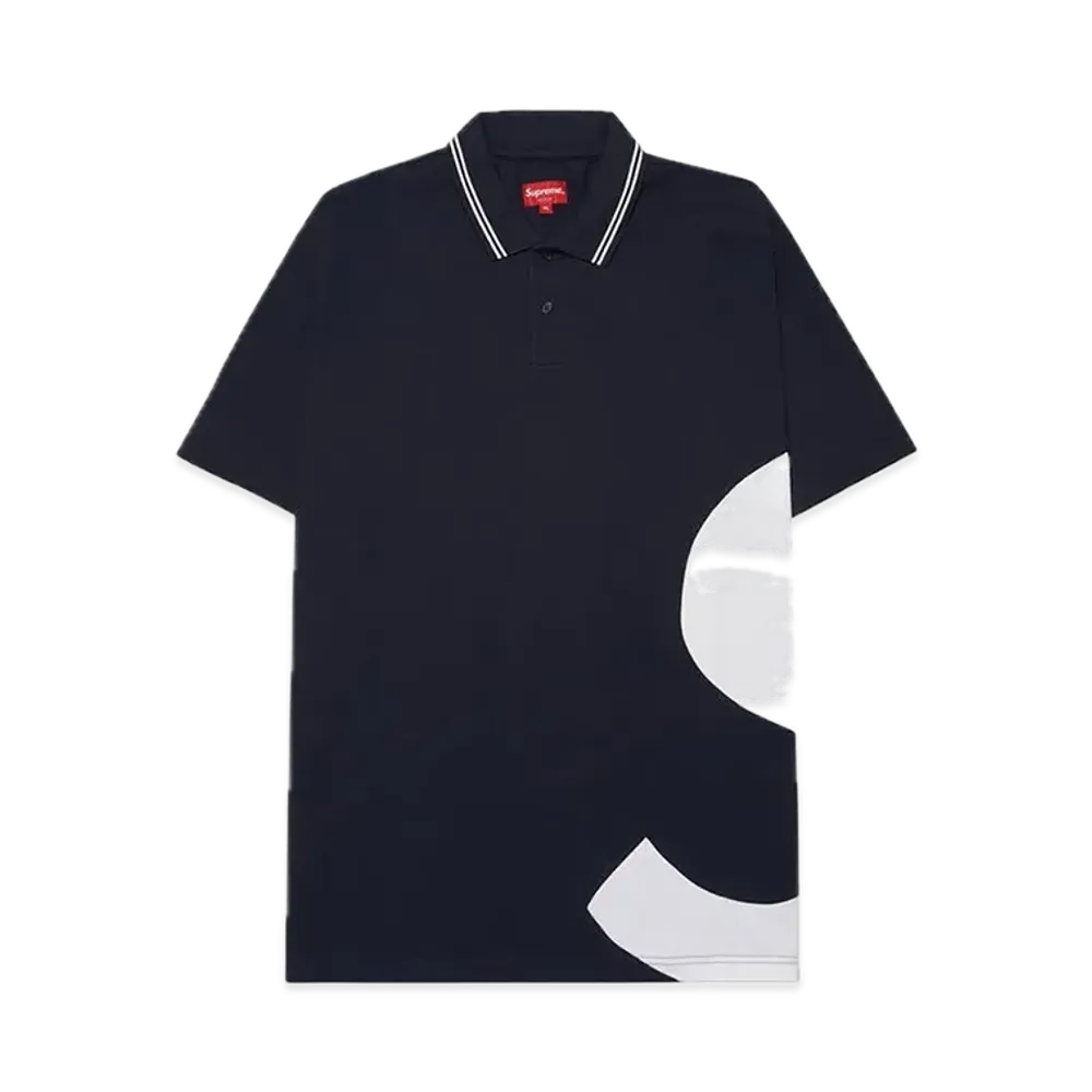 Supreme S Logo Polo "Navy" (19SS)