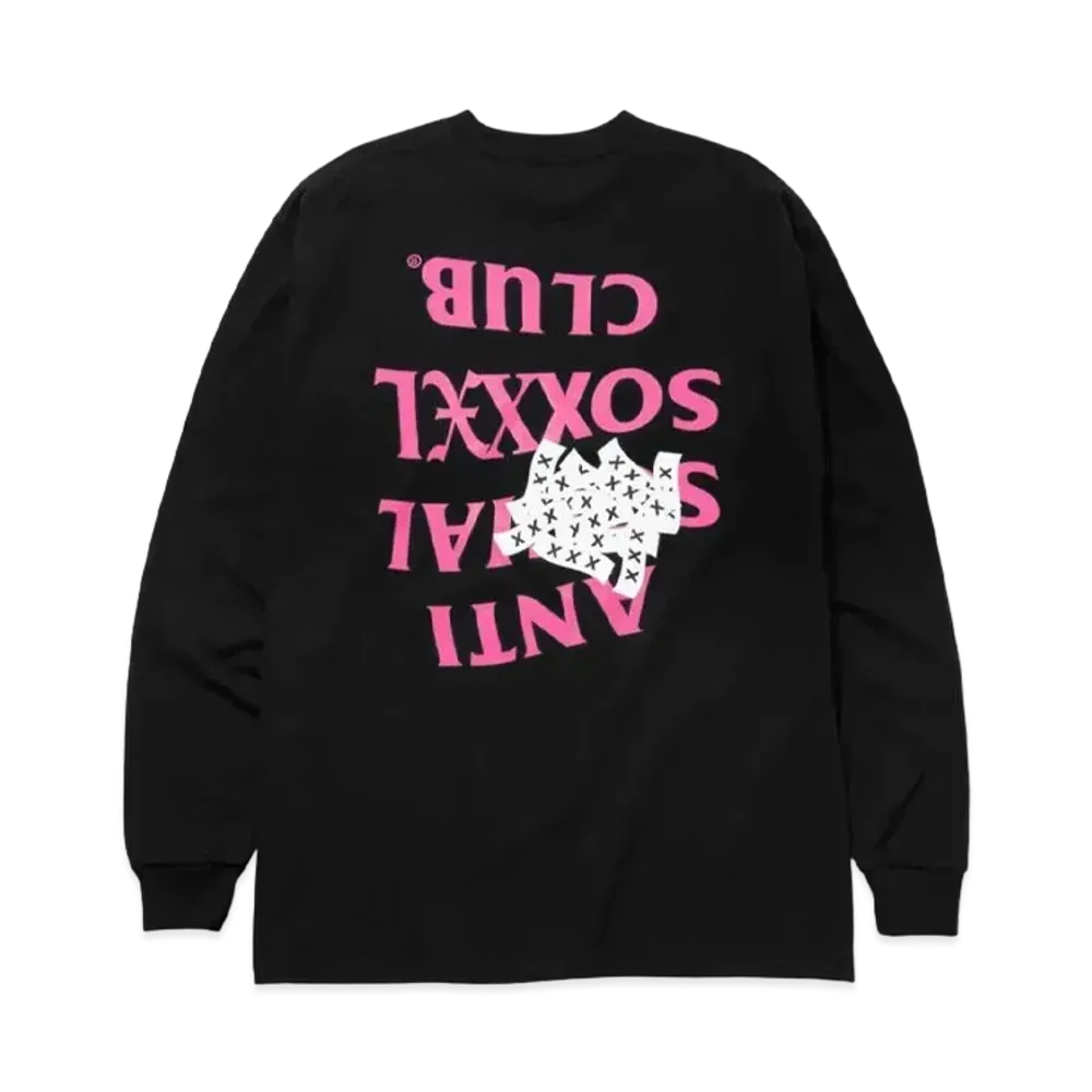 ANTI SOCIAL SOCIAL CLUB x GOD SELECTION XXX Pink - Long Sleeve tee "Black" (SS21)