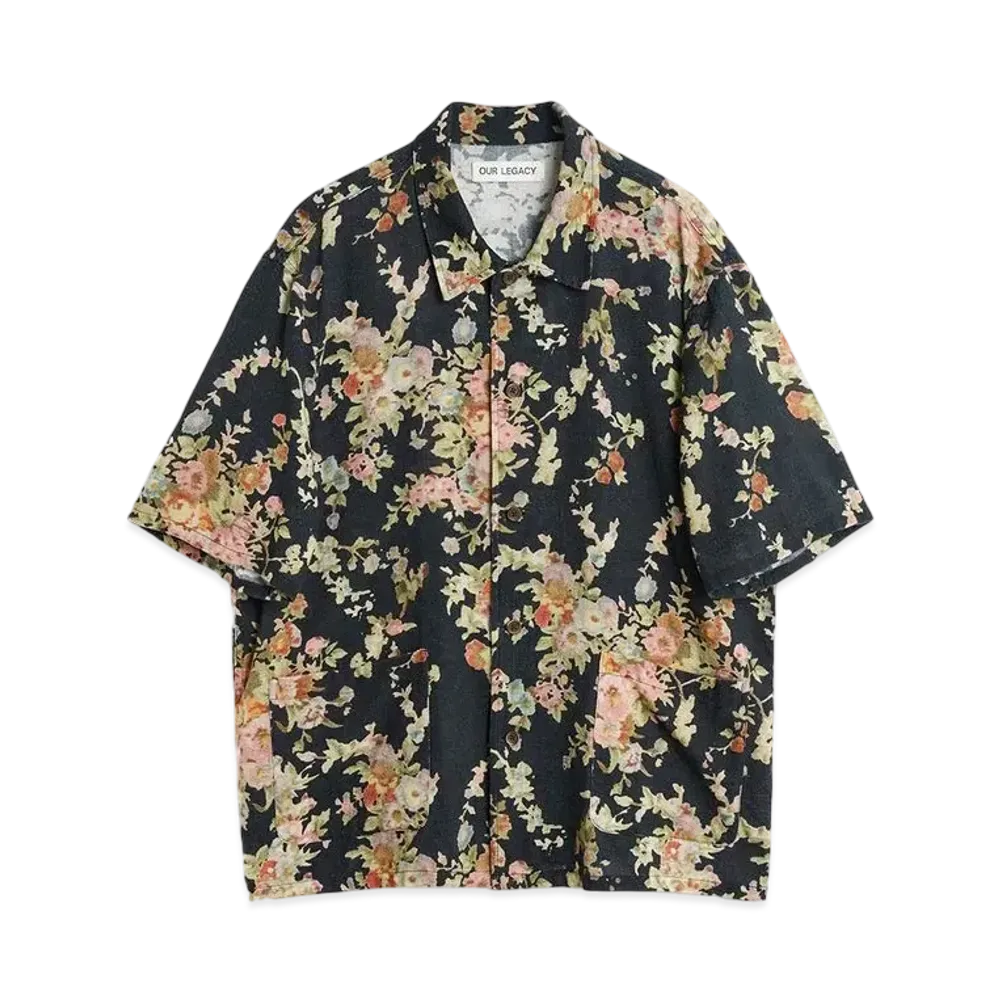OUR LEGACY Elder Shirt Shortsleeve "Black" M2242EFB