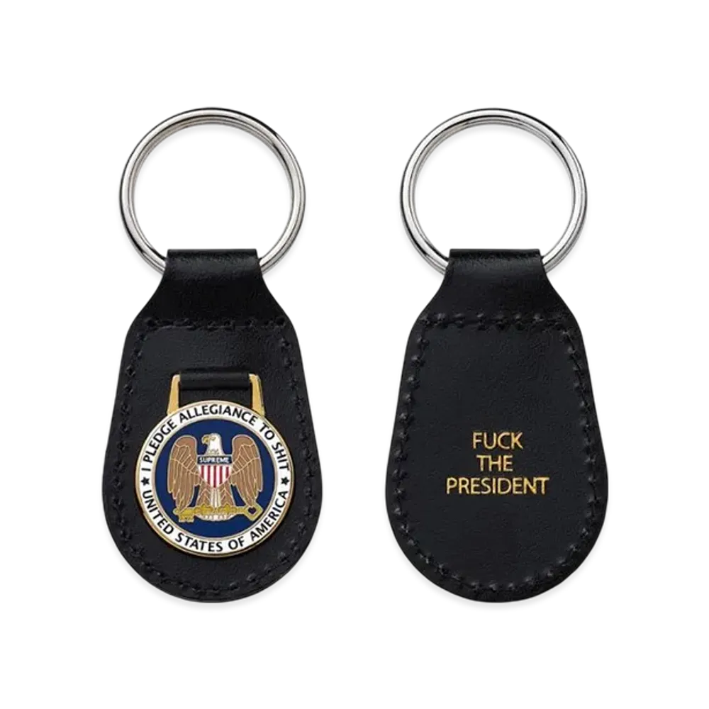 Supreme Pledge Allegiance Keychain "Black"