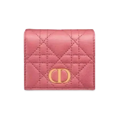 Dior Dior Caro Compact Wallet "Yarrow Pink"