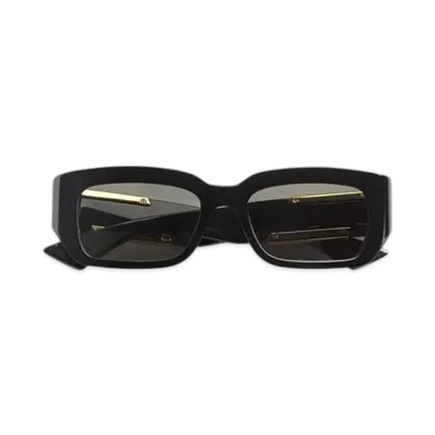 Bottega Veneta Dash Rectangular Sunglasses "Black/Gray"