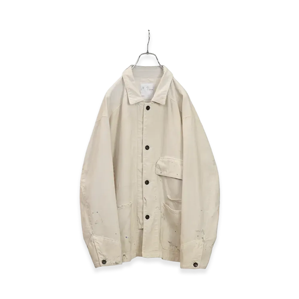ANCELLM C/R Duck Coverall Jacket "White"