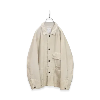 ANCELLM C/R Duck Coverall Jacket "White"