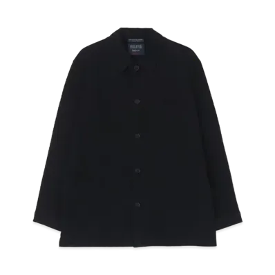 Yohji Yamamoto CD 30/3 Dense Plain Stitch Re Pocket Blouson "Black"