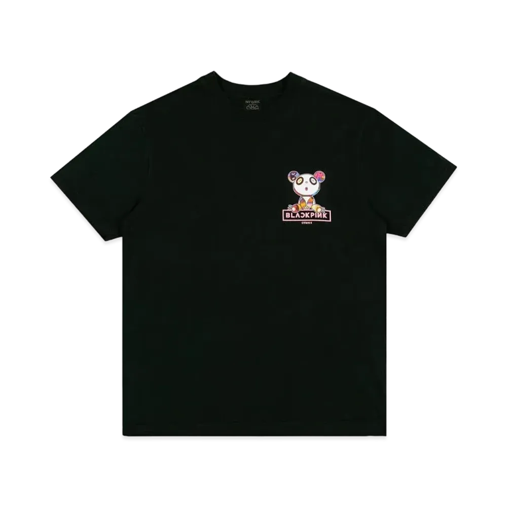 Takashi Murakami x BLACKPINK "In Your Area" Signature T-Shirt "Vintage Black"