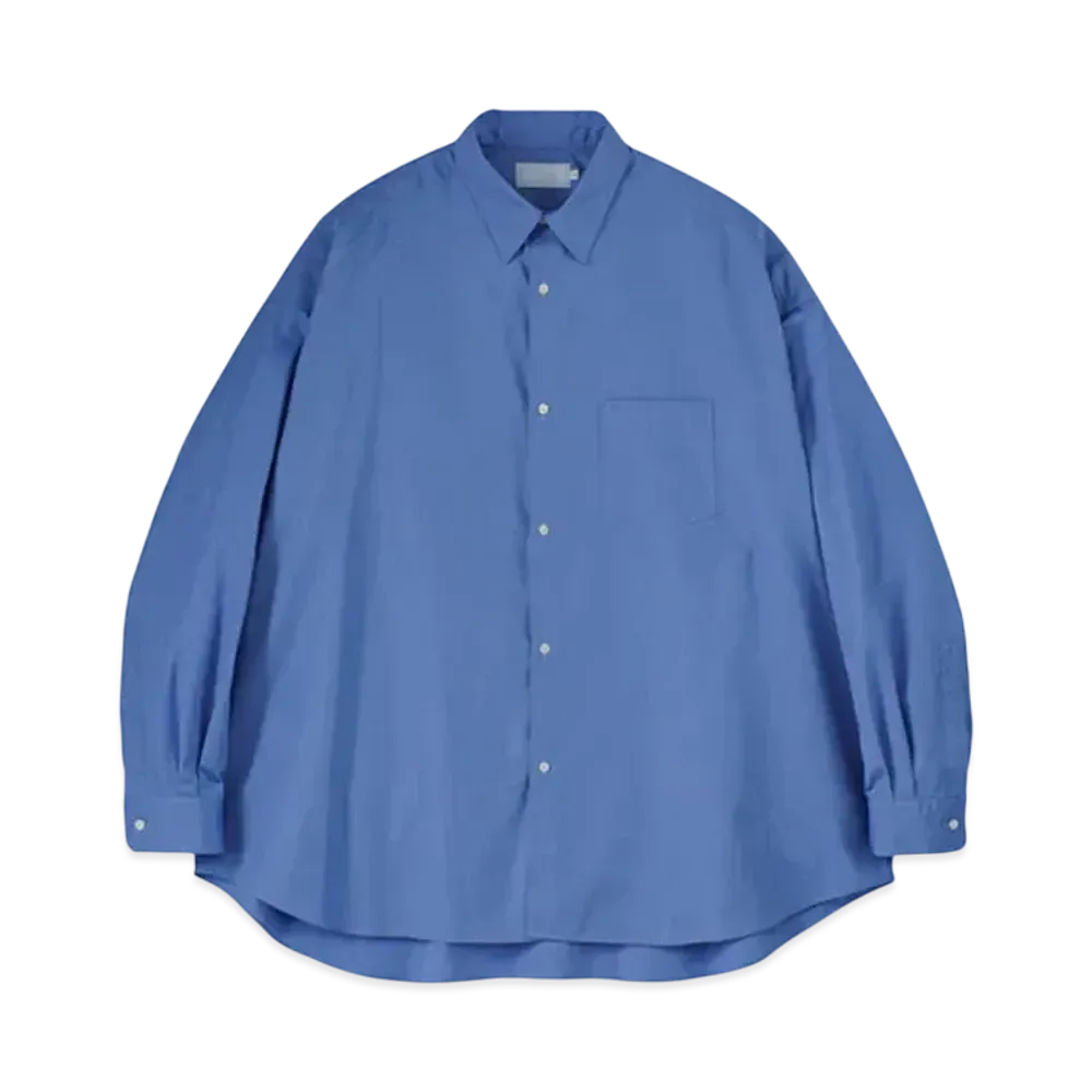 Graphpaper Alumo For Gp L/S Oversized Regular Collar Shirt "Blue"