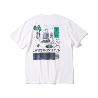 FUJI ROCK FESTIVAL'24 x BEAMS TOSHIFUMI KIUCHI Error Reporting T-shirt "White"