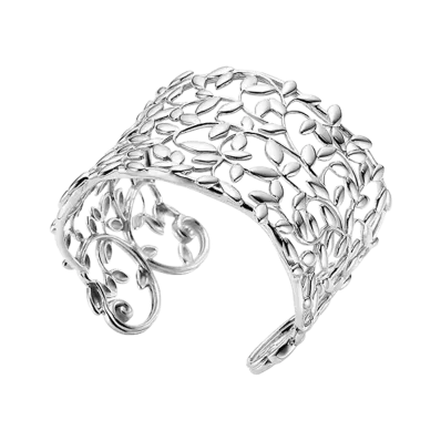 Tiffany & Co. Paloma Picasso Olive Leaf Cuff Bangle "Silver"
