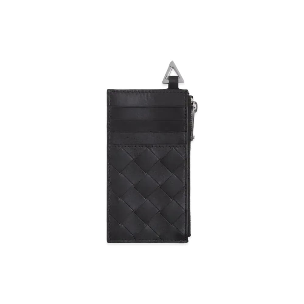 Bottega Veneta Zipped Card Holder "Black"