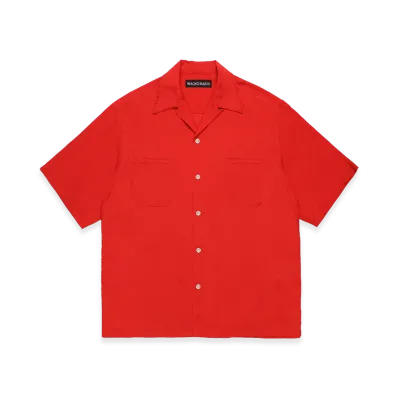 WACKO MARIA 50's Open Collar Shirt "Red"