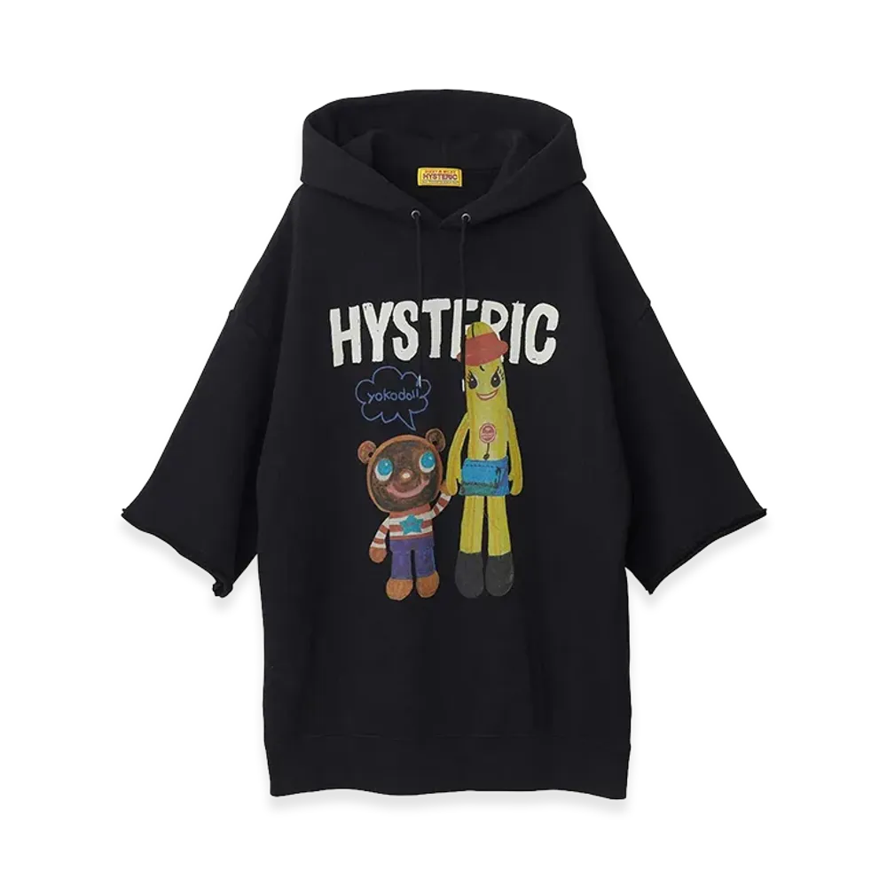 HYSTERIC GLAMOUR Women's YOKODOLL/NANA & DONUT BEAR Hoodie "Black"