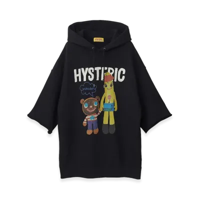 HYSTERIC GLAMOUR Women's YOKODOLL/NANA & DONUT BEAR Hoodie "Black"