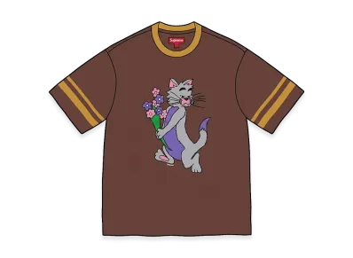 Supreme Glitter Cat S/S Top "Brown"